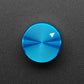 Anodized Aluminum Machined Knob - Blue - 20mm Diameter
