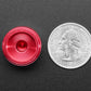 Anodized Aluminum Machined Knob - Red - 20mm Diameter