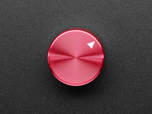 Anodized Aluminum Machined Knob - Red - 20mm Diameter