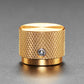 Anodized Aluminum Machined Knob - Gold - 20mm Diameter
