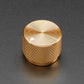 Anodized Aluminum Machined Knob - Gold - 20mm Diameter