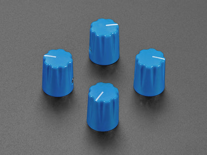 Blue Micro Potentiometer Knob - 4 Pack