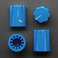 Blue Micro Potentiometer Knob - 4 Pack