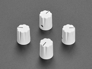 White Micro Potentiometer Knob - Pack of 4