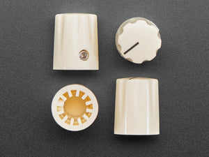 Cream Micro Potentiometer Knob - 4 Pack