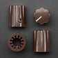 Brown Micro Potentiometer Knob - 4 Pack