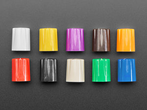 Multi-Color Micro Potentiometer Knob - Rainbow 10 Pack