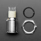 Rugged Metal Pushbutton with Red LED Ring - 16mm Red Momentary