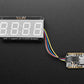 Assembled Adafruit 0.56" 4-Digit 7-Segment Display with I2C Backpack STEMMA QT - Red