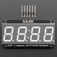 Assembled Adafruit 0.56" 4-Digit 7-Segment Display with I2C Backpack STEMMA QT - Red