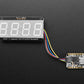Assembled Adafruit 0.56" 4-Digit 7-Segment Display - w/ I2C Backpack QT - Green