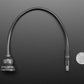 Round Panel Mount 5.5mm/2.1mm DC Barrel Jack Extension Cable - 30cm