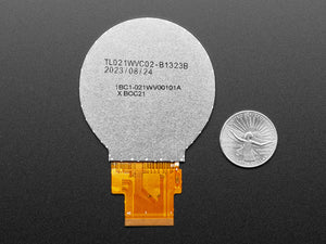 Round RGB TTL TFT Display 2.1" 480x480 No Touchscreen TL021WVC02-B1323B