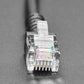 RJ-12 or RJ-11 Telephone Round Panel Mount Extension Cable