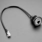 RJ-12 or RJ-11 Telephone Round Panel Mount Extension Cable