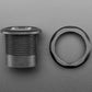 RJ-12 or RJ-11 Telephone Round Panel Mount Adapter Plug