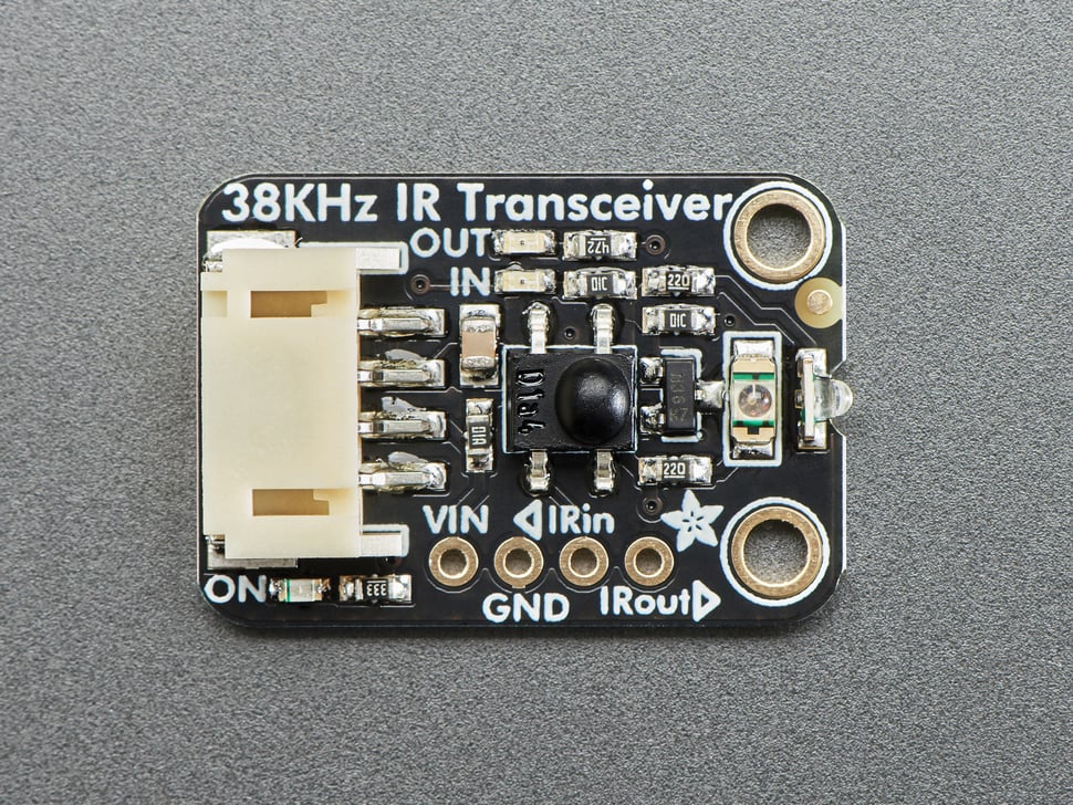 Adafruit Infrared IR Remote Transceiver - STEMMA JST PH 2mm - 940nm Emitter + 38KHz Receiver