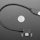 Panel Mount USB Cable - USB A Plug to USB A Right Angle Socket - 30cm