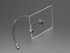 USB C Small Round Panel Mount Extension Cable