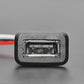 Snap-In Panel Mount Cable - USB Type A Socket to 4 Wires