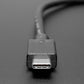 Round Panel Mount USB Cable - USB-B Socket to USB-C Plug