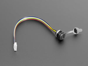 USB Type C Screw Panel Mount to 6 pin JST PH Cable