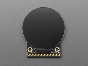 Adafruit 1.28" 240x240 Round TFT LCD Display with MicroSD - GC9A01A with EYESPI Connector
