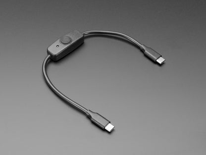 USB Type C Sync Data Cable with On-Off Switch - 28cm