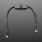 USB Type C Sync Data Cable with On-Off Switch - 28cm