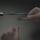 Blue USB Type C to USB A Cable with 540 Degree Rotating End - 1 Meter