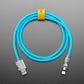 Blue USB Type C to USB A Cable with 540 Degree Rotating End - 1 Meter