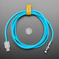 Blue USB Type C to USB A Cable with 540 Degree Rotating End - 2 Meter Long