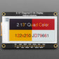 Adafruit 2.13" 250x122 Quad-Color eInk / ePaper Display with SRAM