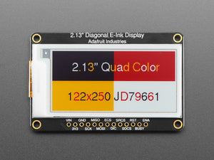 Adafruit 2.13" 250x122 Quad-Color eInk / ePaper Display with SRAM