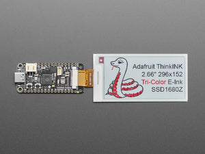 Adafruit 2.66" 296x152 Tri-Color Red/Black/White E-Ink Bare Display - SSD1680Z Chipset