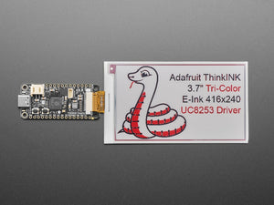 3.7" 416x240 Tri-Color Red / Black / White eInk Bare Display - UC8253 Chipset