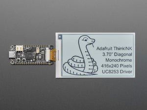 3.7" 416x240 Monochrome Black/White eInk / ePaper - Bare Display - UC8253 Chipset