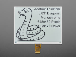 5.83" 648x480 Monochrome Black / White eInk / ePaper - Bare Display - UC8179 Chipset