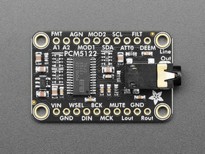 Adafruit PCM5122 I2S DAC with Line Level Output