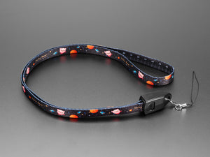 USB Cable Lanyard with USB A and USB Micro-B Tips