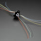 Slip Ring with Flange - 22mm Diameter, 6 Wires, Max 240V @ 2A