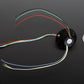 Slip Ring with Flange - 22mm Diameter, 6 Wires, Max 240V @ 2A