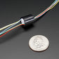 Miniature Slip Ring - 12mm Diameter, 6 Wires, Max 240V @ 2A