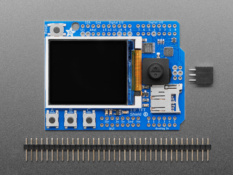 Adafruit 1.8" Color TFT Shield w/microSD and Joystick - v 2