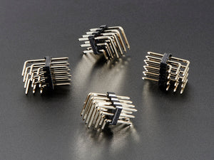 3x4 Right Angle Male Header - 4 Pack
