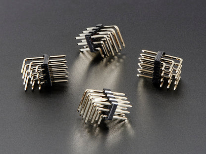 3x4 Right Angle Male Header - 4 Pack