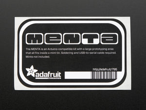 MENTA Sticker for Mint Tin