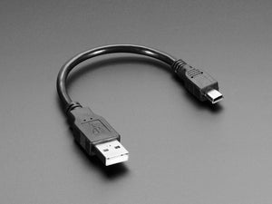 USB Cable - 6 Inch A to Mini B