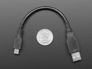 USB Cable - 6 Inch A to Mini B