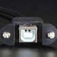 Panel Mount USB Cable - B Female to Micro-B Male